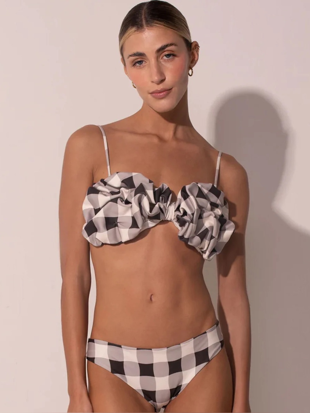 NWT Ancora MEDIUM The Dreamy Coast check swim bikini set